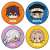Visual Prison Churu Chara Mini Can Badge [OZ] (Set of 4) (Anime Toy) Item picture1
