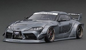 LB-Works Toyota Supra (A90) Gun Metallic (Diecast Car)