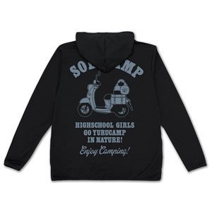Laid-Back Camp Rin Shima Scooter Thin Dry Parka Black XL (Anime Toy)