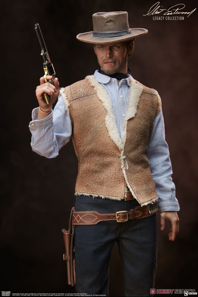 The Good, The Bad, and The Ugly - 1/6 Scale Fully Poseable Figure: Sideshow Sixth Scale - Man with No Name (Completed) Item picture5