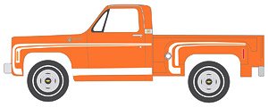 (HO) 1976年 シェビー・ステップサイド・ピックアップ (タンジール・オレンジ) (ミニカー)