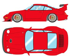 Porsche 911 (993) GT2 EVO 1998 ガーズレッド (ミニカー)