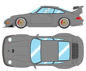 Porsche 911 (993) GT2 EVO 1998 Slate Gray (Diecast Car)