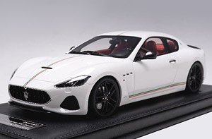 Maserati GranTurismo MC 2019 White Italian Stripe (ミニカー)