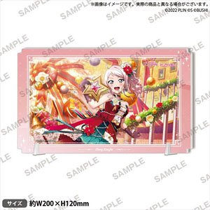 Love Live! School Idol Festival All Stars Plate Acrylic Stand Vol.2 Nijigasaki High School School Idol Club Lanzhu Zhong (Anime Toy)