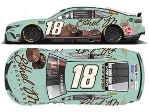 `カイル・ブッシュ` #18 ETHEL M TOYOTA カムリ NASCAR 2022 ネクストジェネレーション (ミニカー)