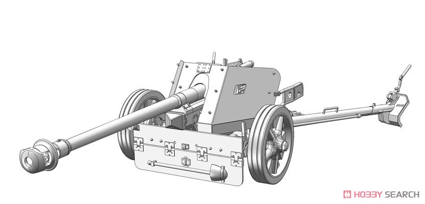 ドイツ 7.5cm対戦車砲 Pak40 w/クルーフィギュア4体 (プラモデル) その他の画像2