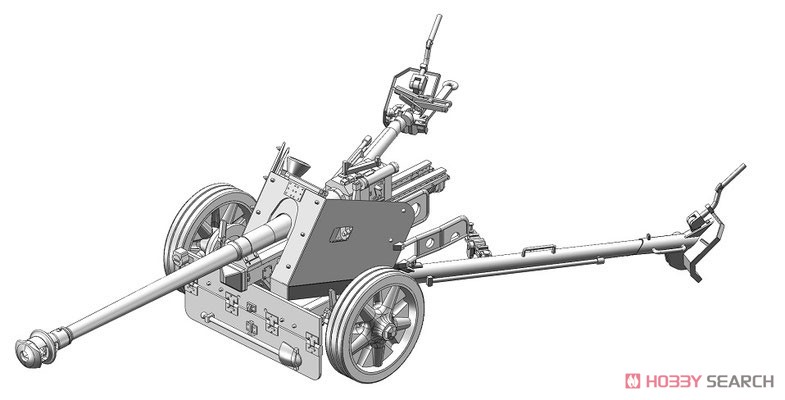 ドイツ 7.5cm対戦車砲 Pak40 w/クルーフィギュア4体 (プラモデル) その他の画像6