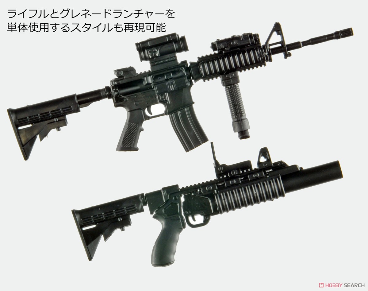 1/12 Little Armory (LA100) M4A1 & M203 Type 2.0 (Plastic model) Other picture4