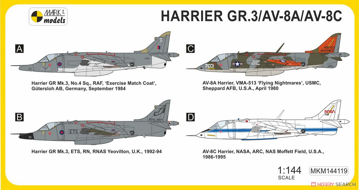 ハリアー GR.3/AV-8A/AV-8C 「スペシャルマーキング」 (プラモデル) 塗装1