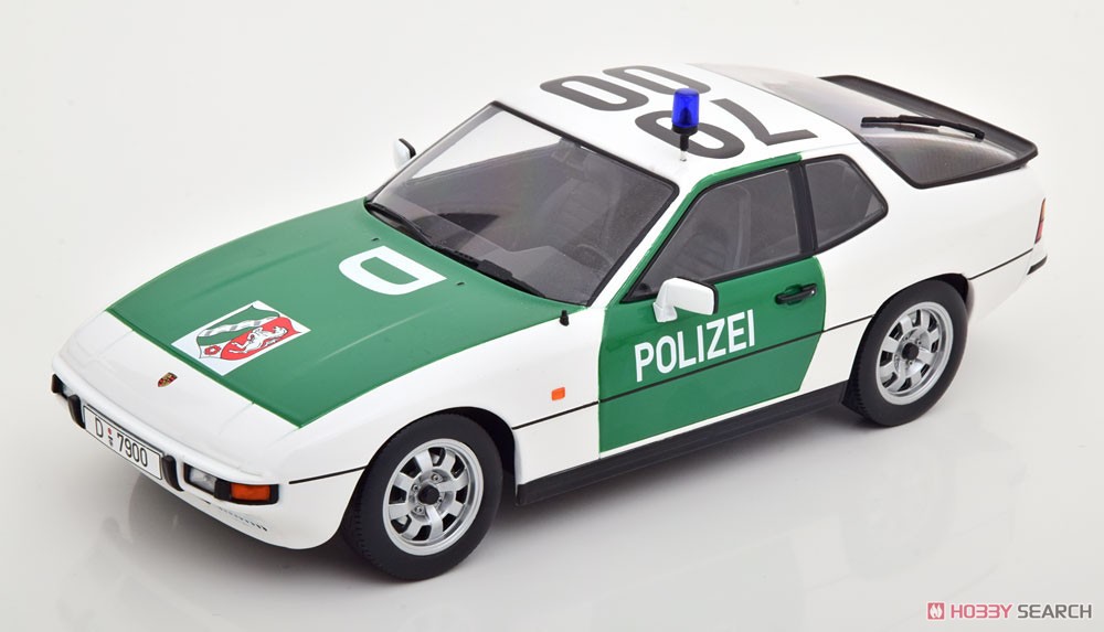 Porsche 924 1985 Autobahn polizei Dusseldorf green/white (ミニカー) 商品画像1