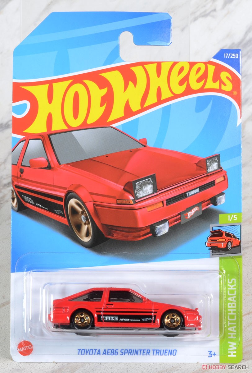 Hot Wheels Basic Cars Toyota AE86 Sprinter Trueno (Toy) Package1