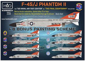 F-4S/J Phantom II US NAVAL Air Test Center ` The Final Countdown` Decal Sheet (Decal)