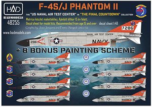 F-4S/J 海軍航空試験センター 「ファイナル・カウントダウン」 (デカール)