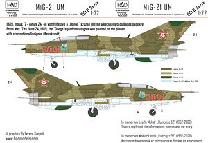 MiG-21 UM 5091 `Dongo` Squadron with star national insignias (Decal)