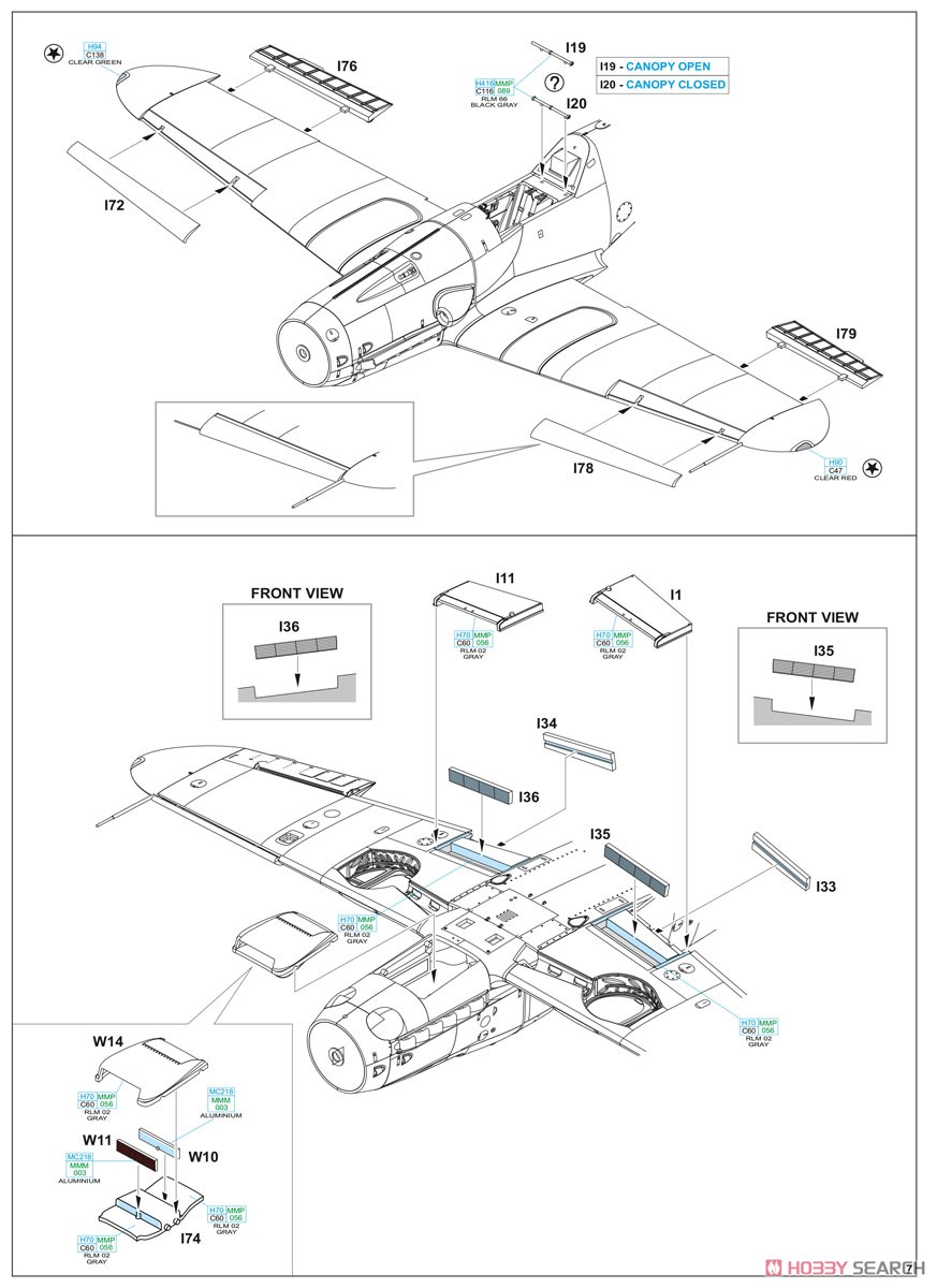 Bf109G-10 WNF/ダイアナ ウィークエンドエディション (プラモデル) 設計図7