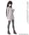 AZO2 Natural V-neck Sweater (Light Gray) (Fashion Doll) Other picture1