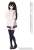 AZO2 Natural V-neck Sweater (White) (Fashion Doll) Other picture1