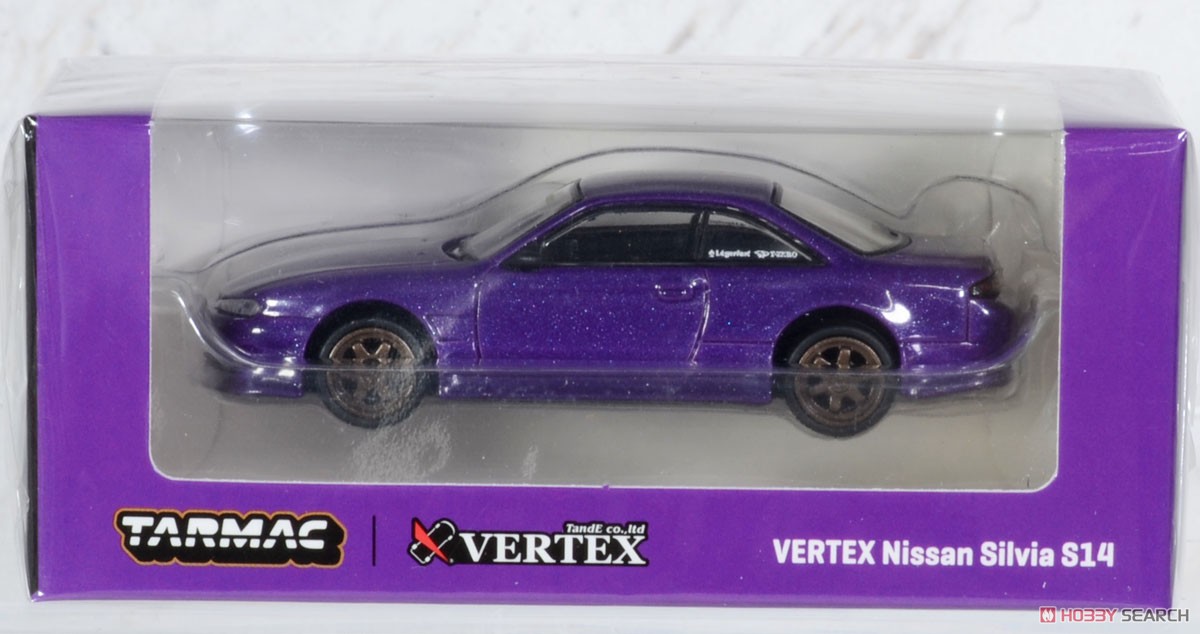 VERTEX Nissan Silvia S14 Purple Metallic (ミニカー) パッケージ1
