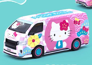 Toyota Hiace Widebody Hello Kitty Capsule Summer Festival (Diecast Car)