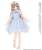 PNS Dot Tulle Ribbon Socks Bset (White/Alice Blue) (Fashion Doll) Other picture1