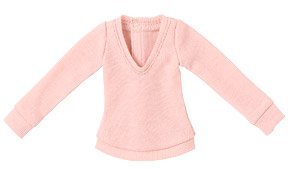 PPNM Natural V-neck Sweater (Light Pink) (Fashion Doll)