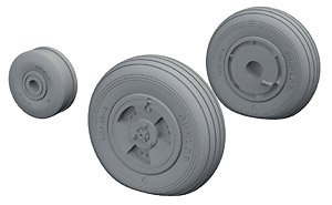 Vampire F.3 Wheels (for Airfix) (Plastic model)