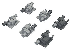 USN Electric Ship Winches (6 Pieces) (Plastic model)