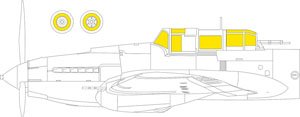 Masking Sheet for Il-2 mod. 1943 TFace (for Zvezda) (Plastic model)