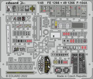 Photo-Etched Parts for F-104A (for Kinetic) (Plastic model)