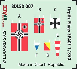 Tirpitz Flags Space (for Trumpeter) (Plastic model)