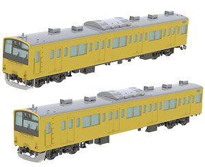 1/80 J.R. East Series 201 (Chuo, Sobu Local Line) Lead Car Two Car Kit (KUHA201 / KUHA200) (Unassembled Kit) (Model Train)