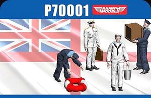 WW.II 英海軍 将校 & 水兵セット (110体入り) (プラモデル)
