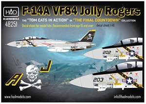 F-14A VF-84 「ファイナル・カウントダウン」 (デカール)