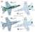 RAAF F/A-18A Hornet Special Painting for 77th Anniversary of No.77 SQ (Set of 2) (Plastic model) Color5
