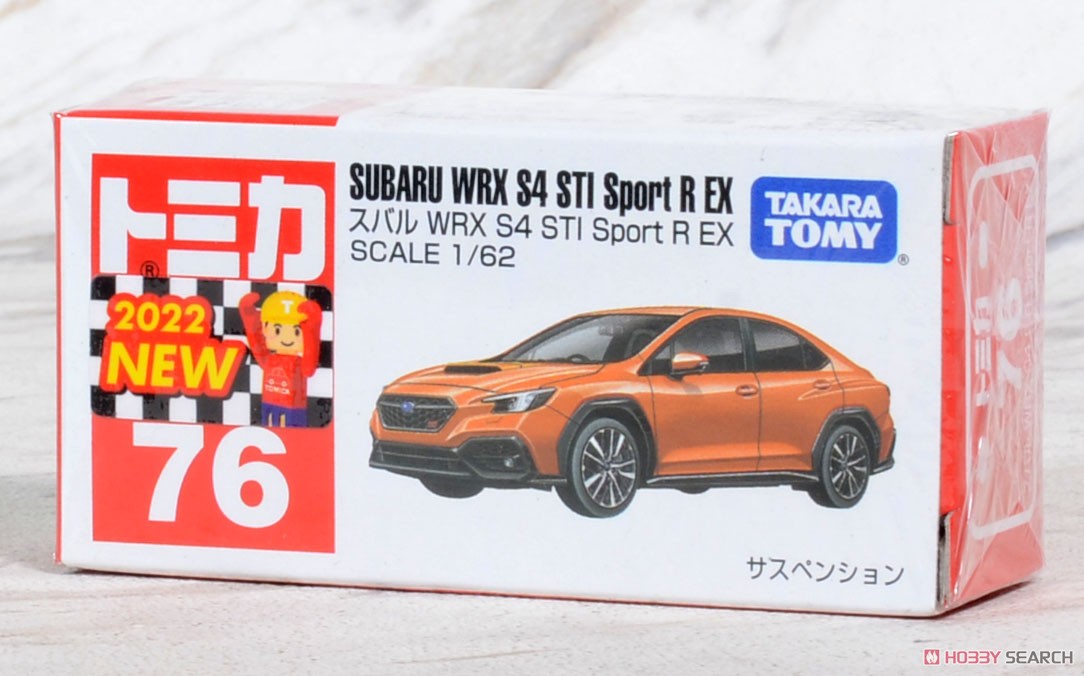 No.76 スバル WRX S4 STI Sport R EX (ボックス) (トミカ) パッケージ1