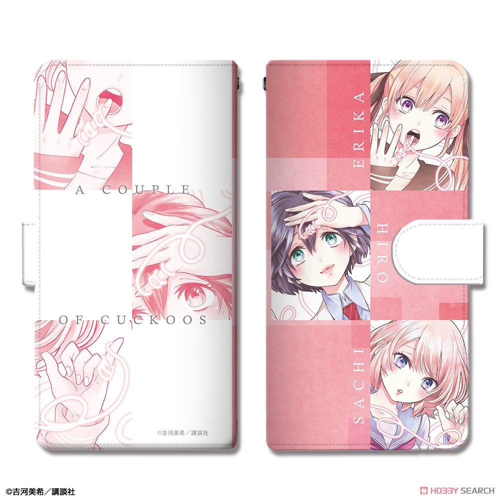 A Couple of Cuckoos Book Style Smartphone Case L Size Design 05 (Assembly) (Anime Toy) Item picture1
