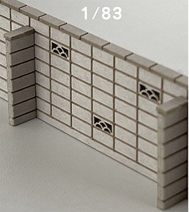 (HO) Block Wall (1/83) (Unassembled Kit) (Model Train)