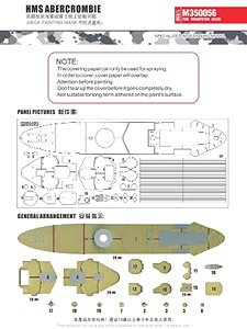 イギリス海軍 アバークロンビー用マスキングシート (トランぺッター 05336用) (プラモデル)