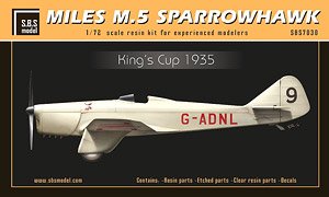 Miles M.5 Sparrowhawk King`s Cup 1935 (Plastic model)