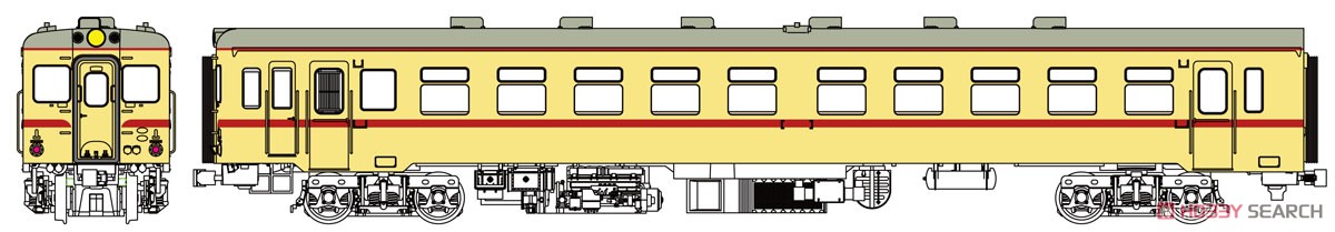 16番(HO) キハ26 バス窓 (準急色) 動力付 (塗装済み完成品) (鉄道模型) その他の画像1