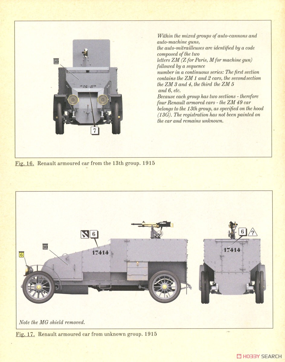 French Armored Car Modele 1914 (Type ED) (Plastic model) Color6