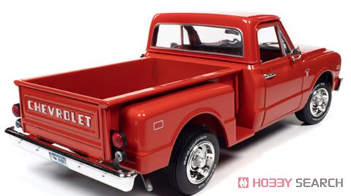 1968 シェビー C10 ピックアップ サイドステップ バーミリオンレッド (ミニカー) 商品画像3