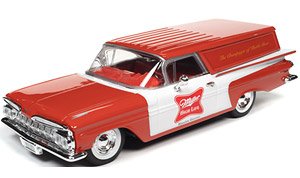 1959 シェビー エルカミーノ セダン デリバリートラック `Miller High Life` レッド/ホワイト (ミニカー)