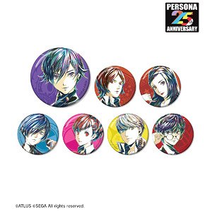 Persona Series Trading Ani-Art Can Badge (Set of 7) (Anime Toy)