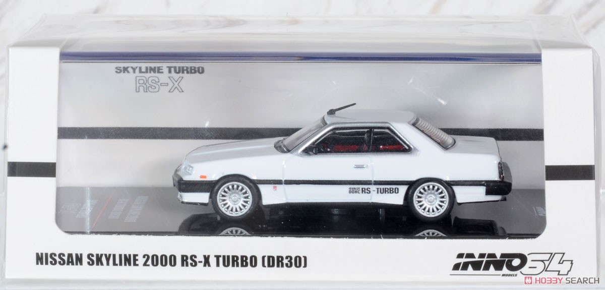スカイライン 2000 TURBO RS-X (DR30) ホワイト (ミニカー) パッケージ1