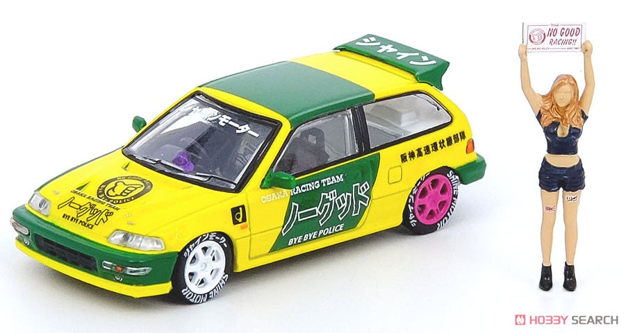 Honda シビック EF9 `NO GOOD RACING` 大阪オートメッセ 2019 フィギュア付属 (ミニカー) 商品画像1