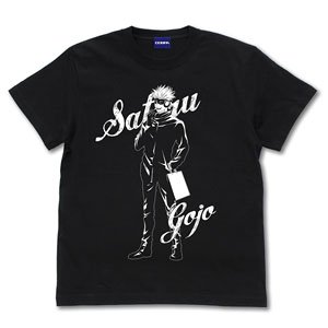 呪術廻戦 描き下ろし 五条 Tシャツ Snow Fes Ver. BLACK S (キャラクターグッズ)