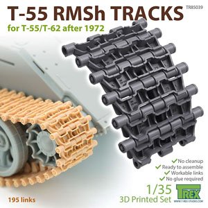 T-55 RMSh Tracks for T-55/T-62 after 1972 (Plastic model)