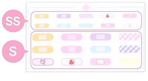 ばんそうこうシールset (SS・S) 色：アソート (ドール)